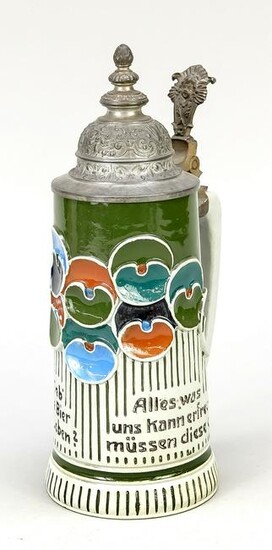 Art Nouveau stoneware jug, c. 190