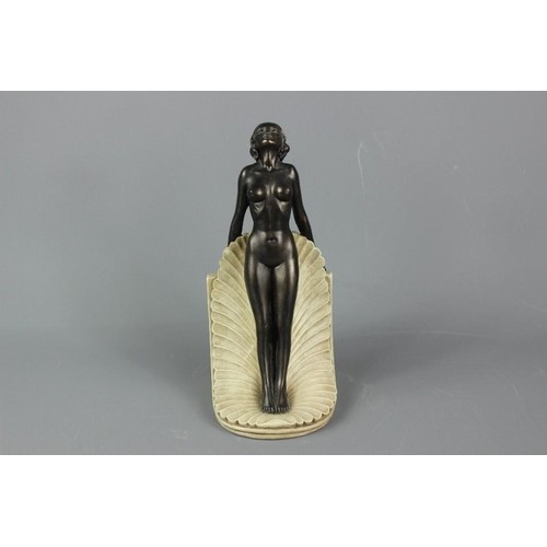 Art Nouveau-style bronze figure of a feminine nude, approx 1...