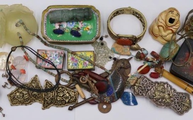 Assorted Asian Influenced and Russian Objets d'Art