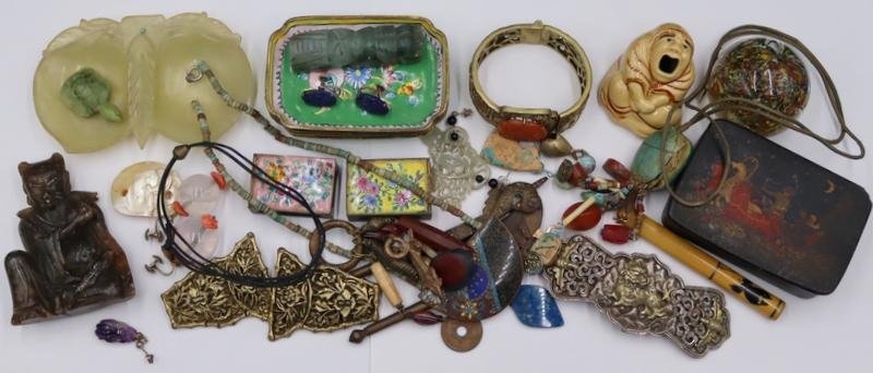 Assorted Asian Influenced and Russian Objets d'Art