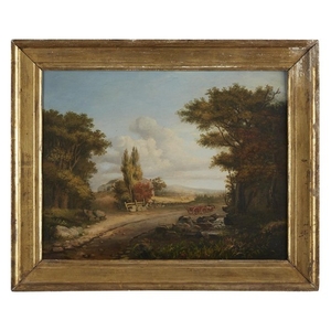 Attributed to George Loring Brown (1814-1889) New England landscape...