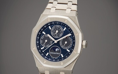 Audemars Piguet Reference 26574TI.OO.1220TI.01 Royal Oak | A titanium automatic perpetual calendar wristwatch with moon phases and bracelet, launched exclusively for the United States market, Circa 2021