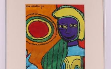 Beverlo, Corneille Guillaume (Liège 1922-2010) "Femme", signé en entier à gauche et '90, sérigraphie/papier, h...