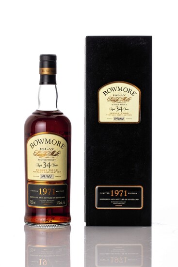 Bowmore 34 Year Old 51.0 abv 1971 (1 BT75)