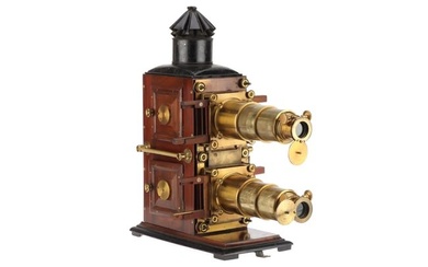 Brass & Mahogany Biunial Magic Lantern