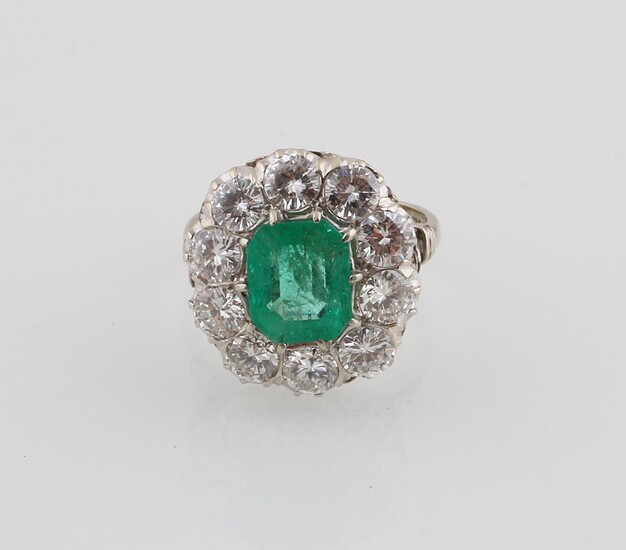 Brillant Smaragd Ring
