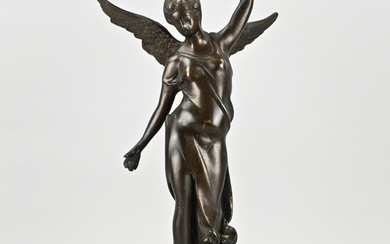 Bronze statue, H 51 cm.