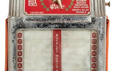 Buckley Jukebox Music Box Record Selector. Wall-mount