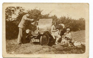 CALTHORPE. A collection of 31 postcards and photographs of Calthorpe motorcars, and 9 postcards and