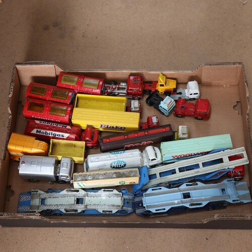 CORGI - a group of diecast and plastic toy model lorries and...