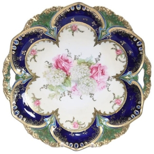 Cake Plate, Marked R.S. Prussia 9.75"
