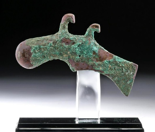 Canaanite Copper Axe / Mace Head - Zoomorph Form