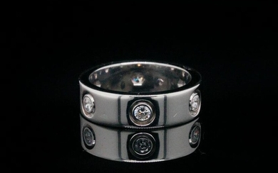 Cartier 0.46ctw Diamond and 18K 6-Diamond Love Ring