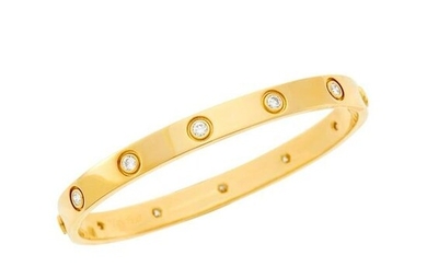 Cartier Gold and Diamond 'Love' Bangle Bracelet