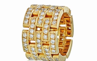 Cartier Maillon 18K Yellow Gold 2.60cts Diamond Ring