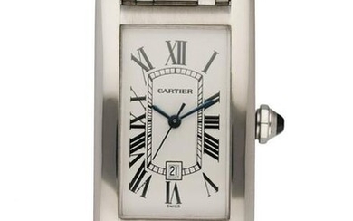 Cartier Tank Americaine 1726 18K White Gold Automatic