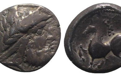 Celtic, Eastern Europe, 2nd century BC. AR Tetradrachm (22mm, 9.86g,...