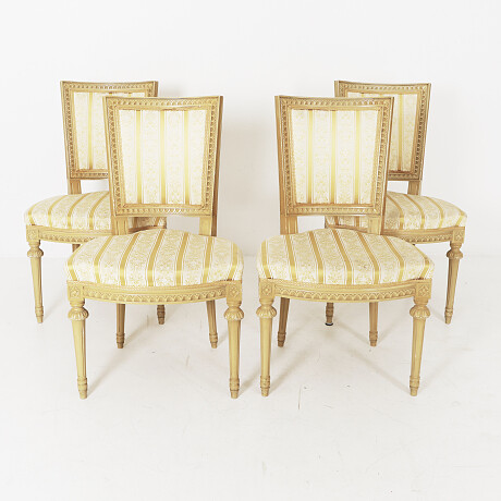 Chairs 4 Gustavian style Stolar 4 st gustaviansk stil