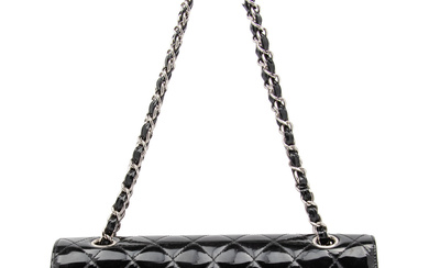 Chanel Black Patent Double-Flap Bag, 2002-03