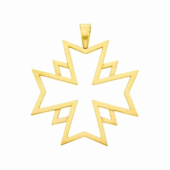 Chanel Gold Maltese Cross Pendant, France