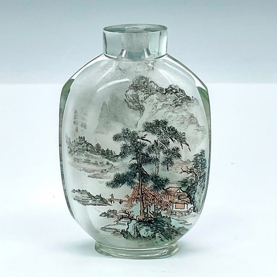 Chinese Snuff Bottle Reverse Painted