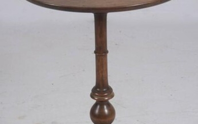 Chippendale style inlaid tilt top candlestand
