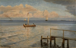 Christian BLACHE Aarhus, 1838 - Copenhague, 1920 Le départ pour la pêche