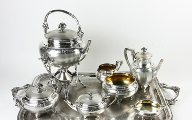 Christofle Marked Silverplated Tea Set