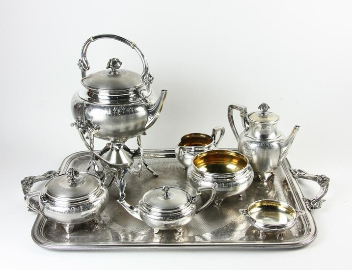 Christofle Marked Silverplated Tea Set