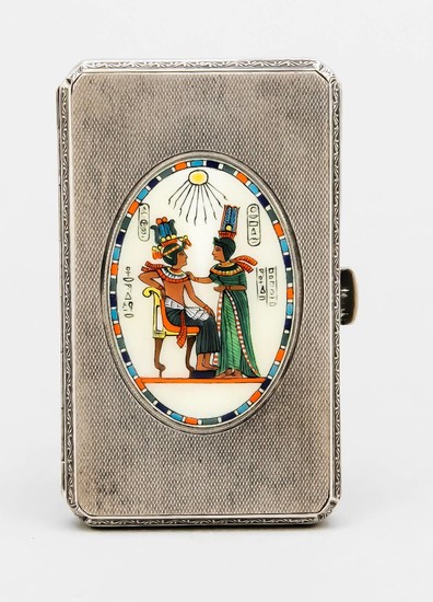 Cigarette case, 20th century, marked GK, silver 935/000,...