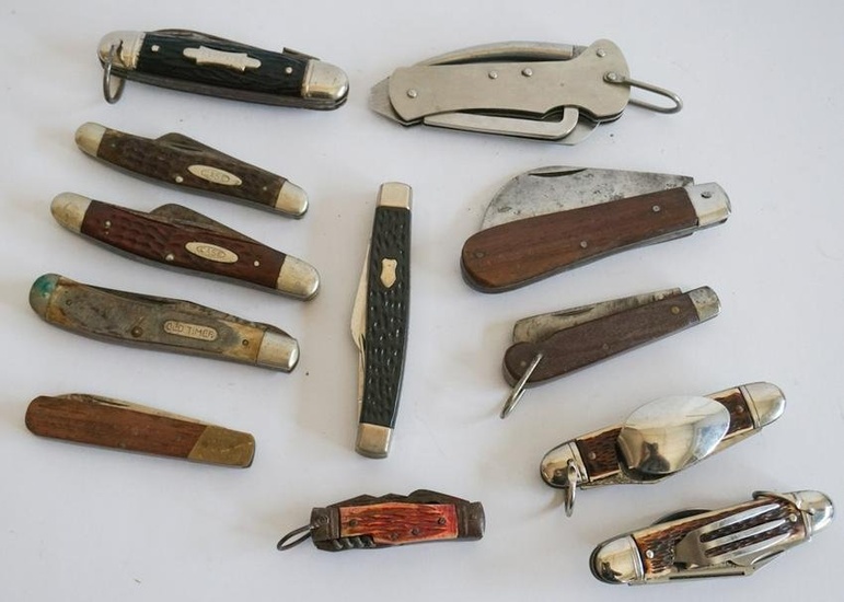Collection Various Vintage Pocket Knives