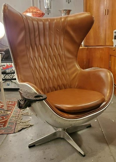 Contemporary Modern Adjustable Aviation Club Chair
