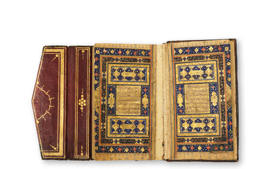 Coran enluminé, Perse milieu du XVIe siècle A small illuminated...