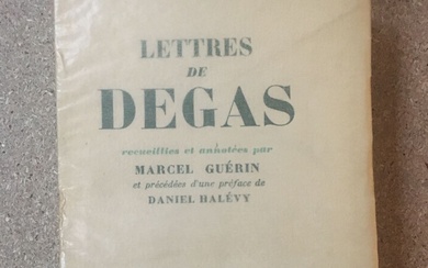 [DEGAS]. Lettres de Degas recueillies et... - Lot 2 - Thierry de Maigret