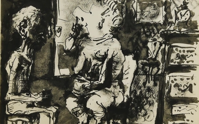 D'apres Pablo Picasso SENZA TITOLO stampa, cm 37,5x26,5