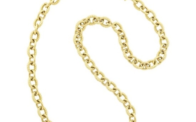 David Yurman Long Gold Chain Necklace