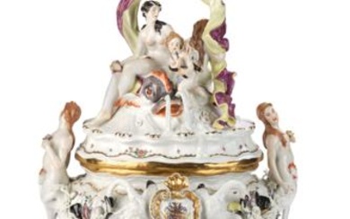 A Lidded Tureen with Galatea from the “Swan Service”, Meissen 20th Century