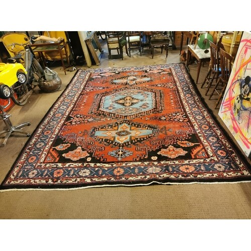 Decorative Persian hand woven carpet square {375 cm L x 275 ...