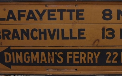 EARLY PAINTED NEW JERSEY SIGN