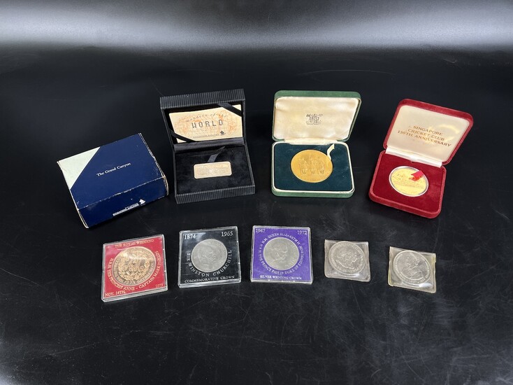 英国和新航纪念币八枚一套 EIGHT BRITISH AND SIA COMMEMORATIVE COINS AND MEDALS