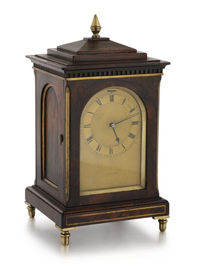 ENGLISH | AN INLAID ROSEWOOD MANTEL CHRONOMETER, LATE 18TH CENTURY AND LATER