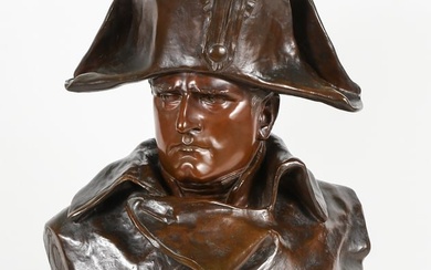 EXCEPTIONAL NAPOLEON BRONZE BUST BY COLOMBO