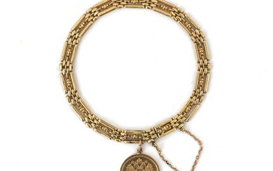 Een 18 krt. gouden armband, ca. 1920