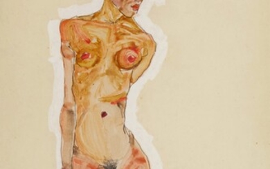 Egon Schiele Stehender Akt (Standing Nude)