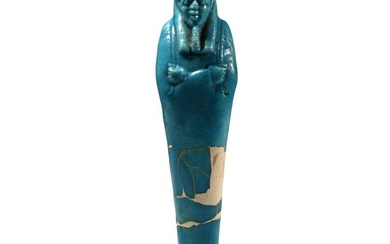 Egyptian Blue Glazed Shabti