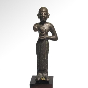 Egyptian Bronze Figure Of Ptah, c. 664-332 B.C.
