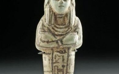 Egyptian Faience Ushabti for Ptah-Em-May, TL'd