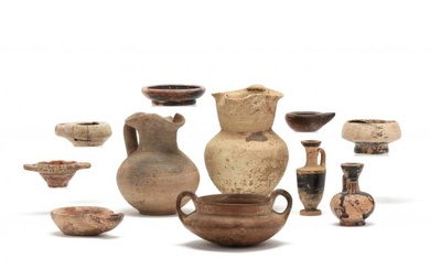 Eleven Small Ceramics From Southern Italy and Sicily, 4th c. B.C. - 2nd c. A.D.