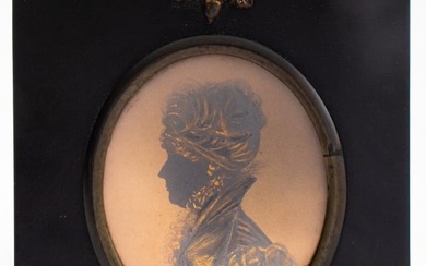 English Regency Silhouette of a Lady, ca. 1830