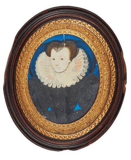 English School, late 16th century- Portrait miniature...